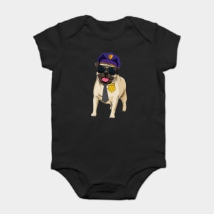 Men Police Dog Party Tshirt to celebrate or as a gift Baby Bodysuit